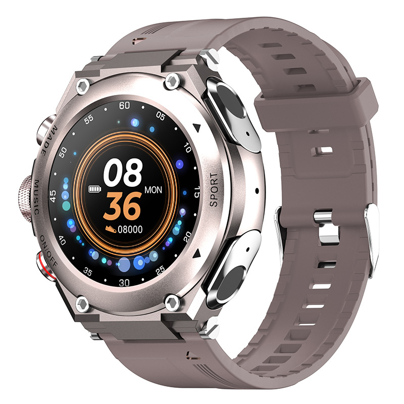 Waterproof TWS Sports Earbuds Smart Watch 2 in 1 Heart Rate Bluetooth Call MP3 Music Smart Bracelet