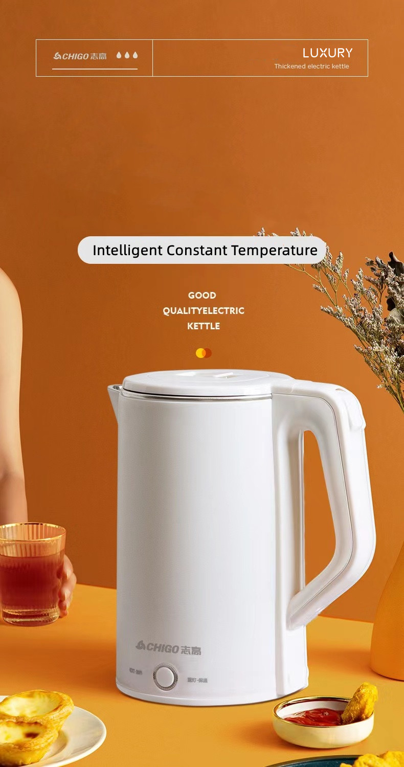 Household Appliance 55℃ Intelligent Constant Temperature Big Capacity 2L Water Container Automatic  Boiling Water 100℃ Stainless Steel Electric Kettle American Standard