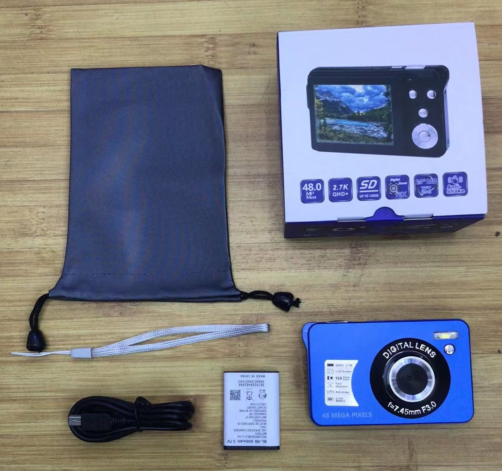 2.7 Inches LCD HD Digital Digital Camera Mini Video Camera 48MP Optical Digital Anti-Shake Camera