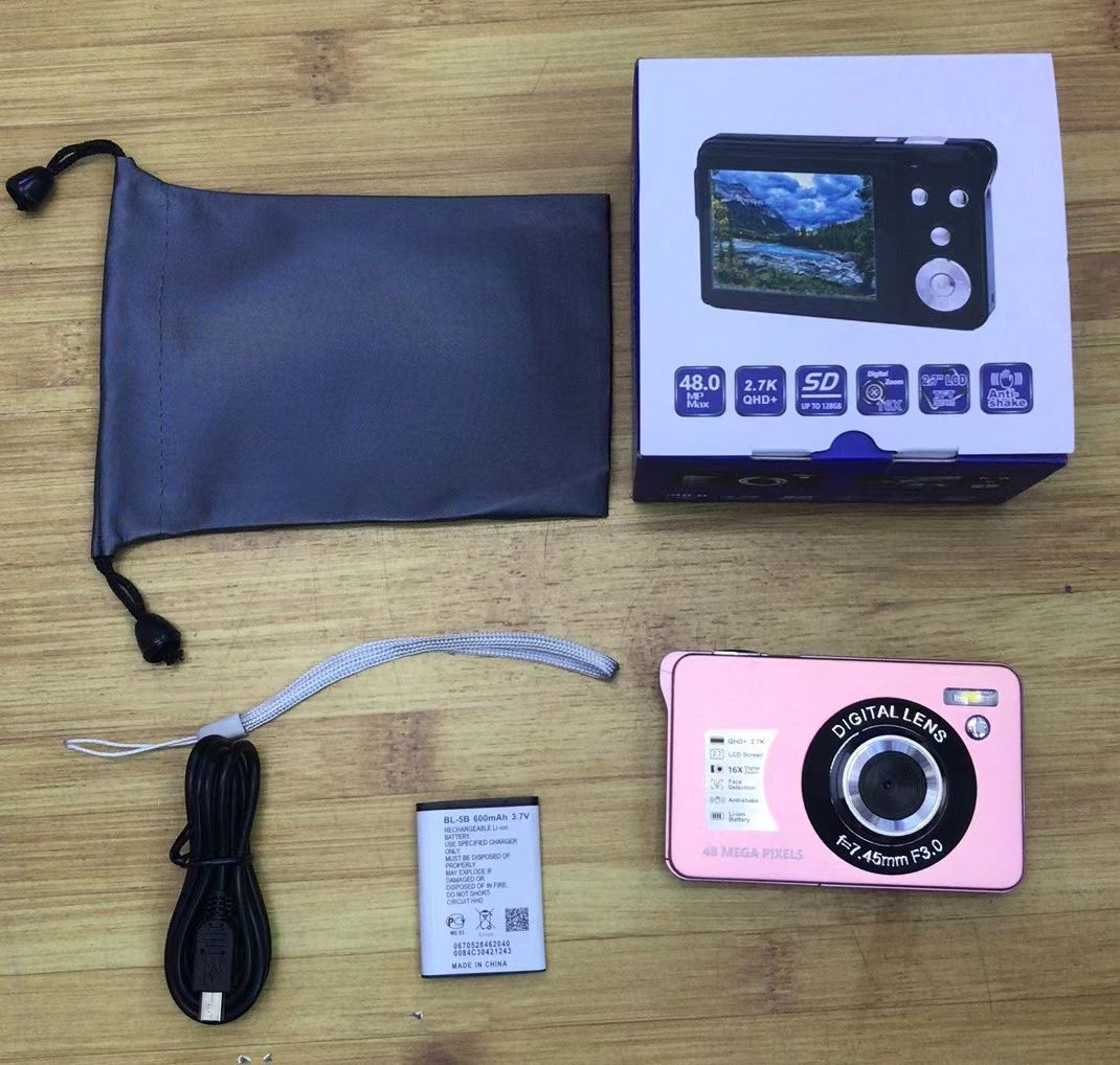 2.7 Inches LCD HD Digital Digital Camera Mini Video Camera 48MP Optical Digital Anti-Shake Camera