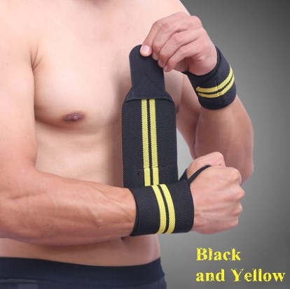 Sports Weightlifting Wrist Support Fitness Training Gloves Weight Lifting Wrist Bands Straps Wraps