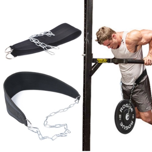 Fitness Equipment Dumbbells Weight Lifting Belt Drop Shipping Dip belt Strength Pull up Load belt