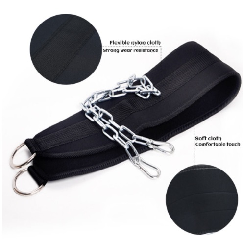 Fitness Equipment Dumbbells Weight Lifting Belt Drop Shipping Dip belt Strength Pull up Load belt