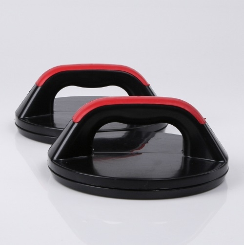 Pair of Push Up Stands Rotating Non Slip Pushup Bar Design Wide Grips for Max Comfort Smooth