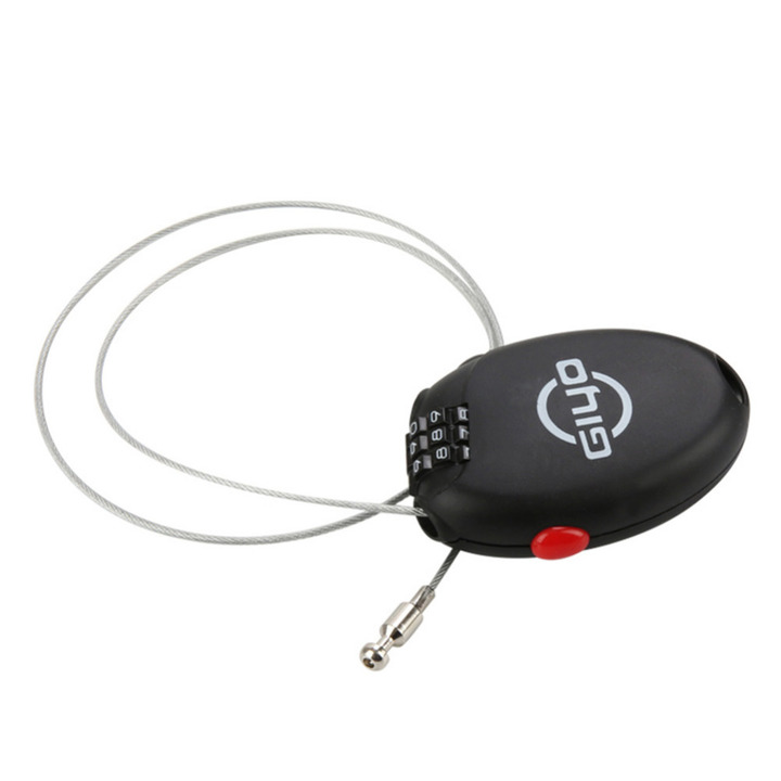 Multi Function Mini Cable Bicycle Lock 3 Digit Password Bike Lock Cycling Helmet Lock
