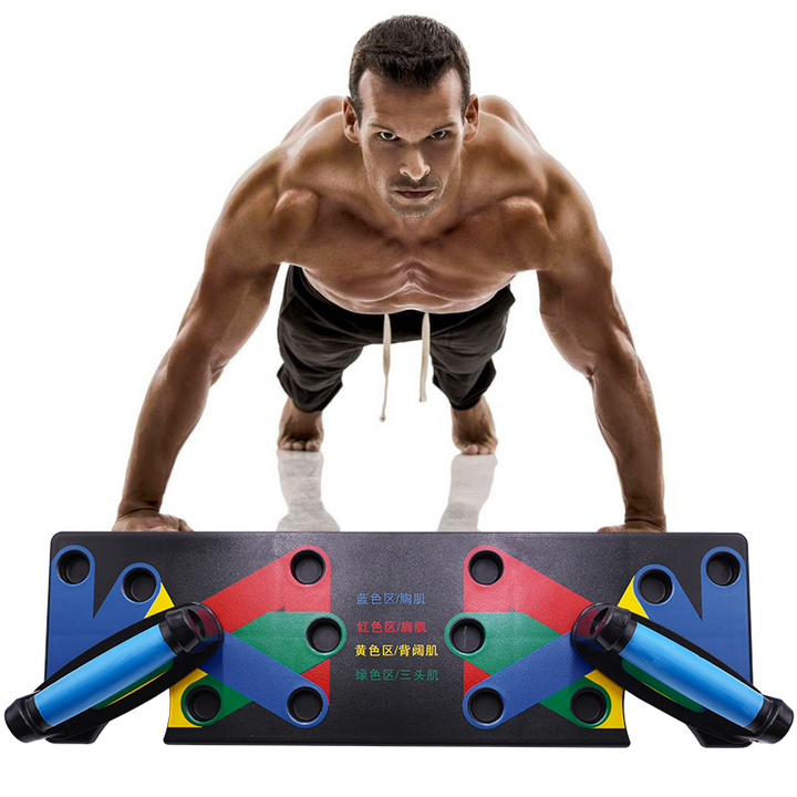 Push Up Rack Board 9 System Men Women Comprehensive Fitness Exercise Workout Push-up Stands