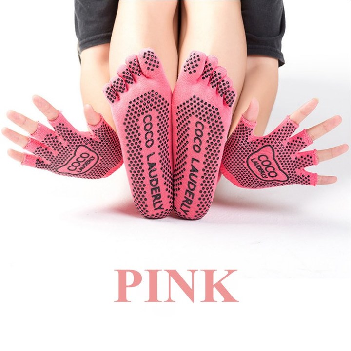 Yoga Socks Women Socks Meia Pilates Massage Athletic Sport Woman Socks With Gloves