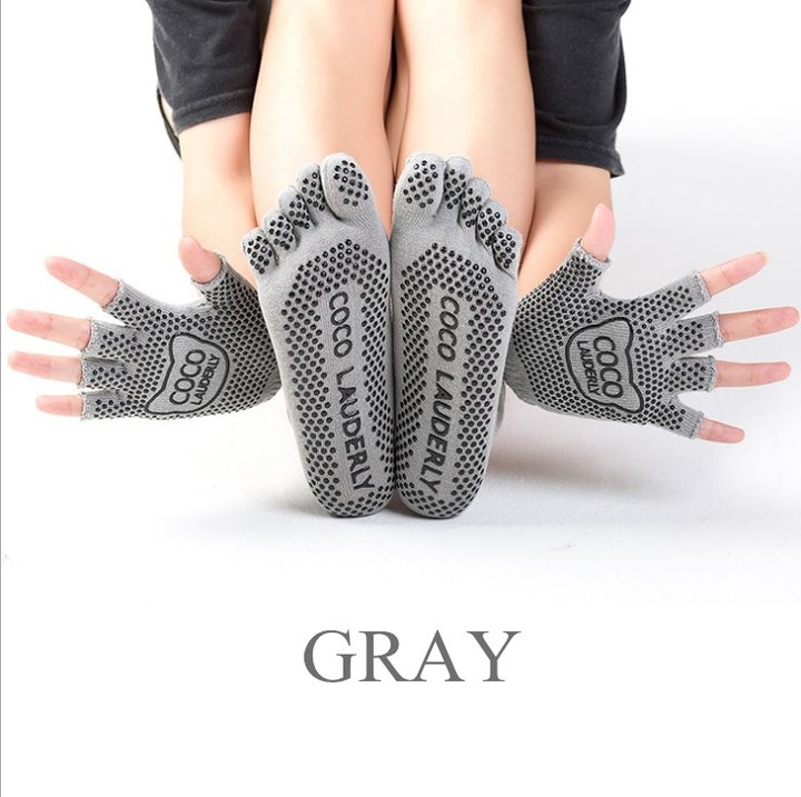 Yoga Socks Women Socks Meia Pilates Massage Athletic Sport Woman Socks With Gloves