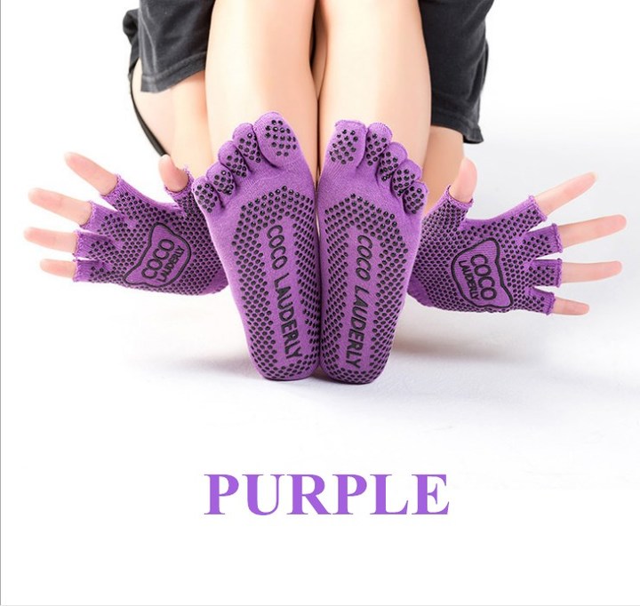 Yoga Socks Women Socks Meia Pilates Massage Athletic Sport Woman Socks With Gloves