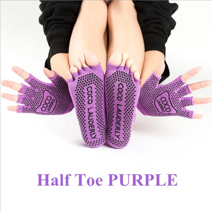 Yoga Socks Women Socks Meia Pilates Massage Athletic Sport Woman Socks With Gloves