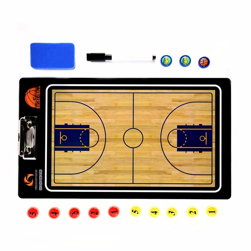 Professional Basketball Coaching Board Coaches Clipboard Dry Erase Marker Basketball Tactical Board