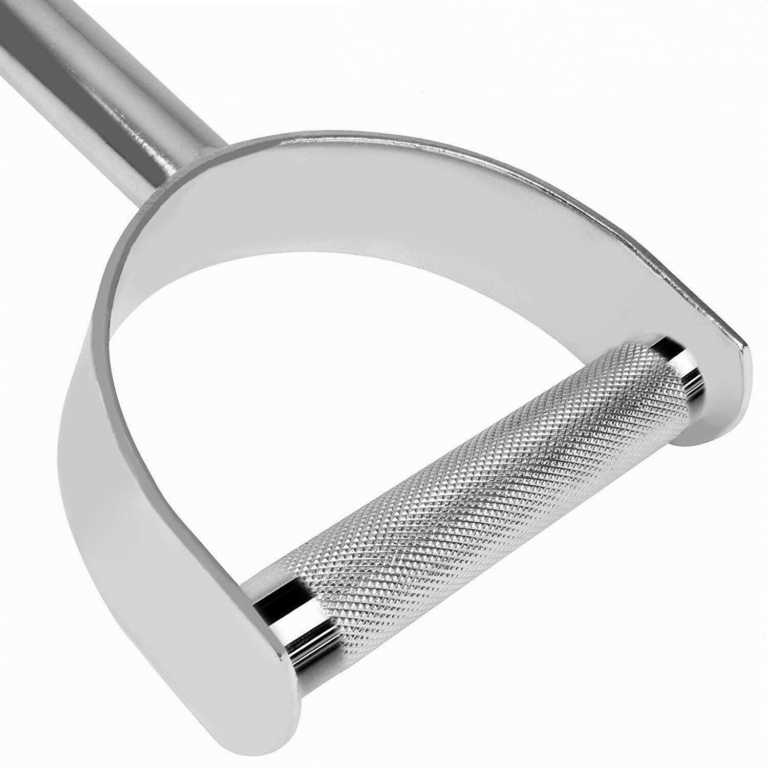 2PCs 30" Curl Bar 28" Lat Bar Rotating Revolving Cable Attachment Multi-Purpose