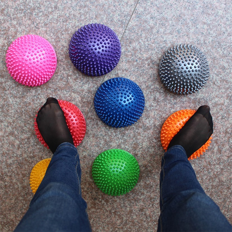 Yoga Half Ball Physical Fitness Appliance Exercise balance Ball point massage stepping stones