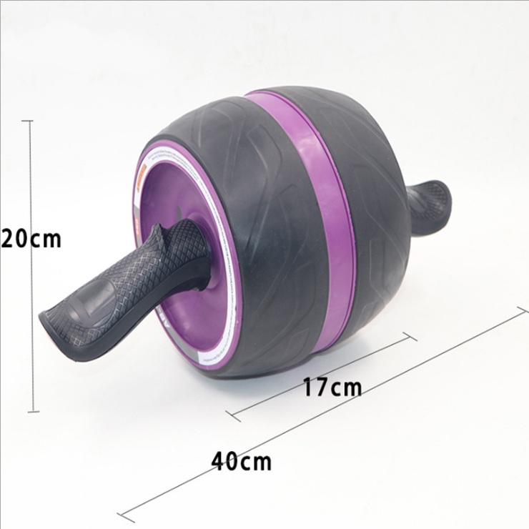ABS Abdominal Roller Exercise Wheel Fitness Equipment Mute Roller For Arms Back Belly Core Trainer