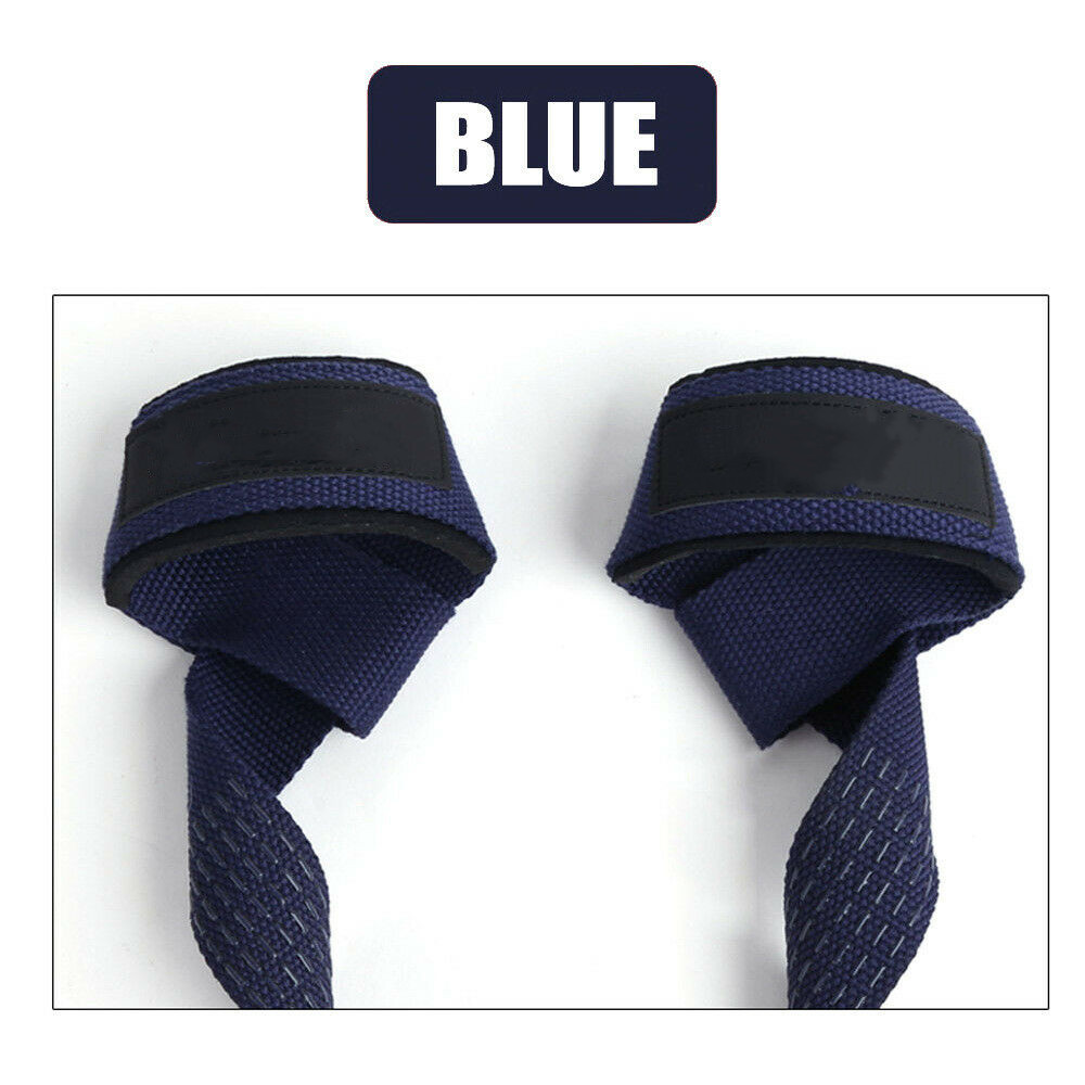 2pcs/Pair Gym Fitness Weight lifting Grip Straps Dumbbell Hand Grips Training Wrist Support Bands