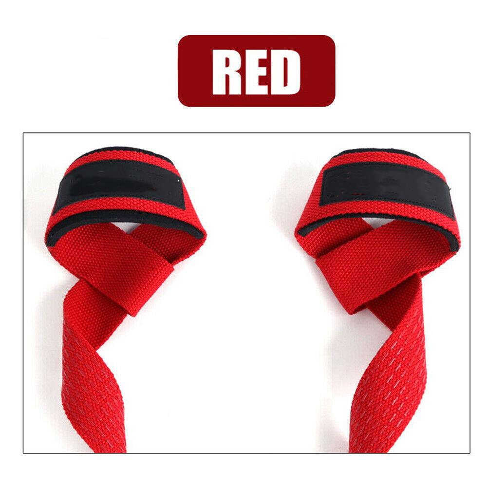 2pcs/Pair Gym Fitness Weight lifting Grip Straps Dumbbell Hand Grips Training Wrist Support Bands