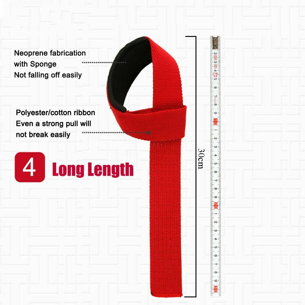2pcs/Pair Gym Fitness Weight lifting Grip Straps Dumbbell Hand Grips Training Wrist Support Bands