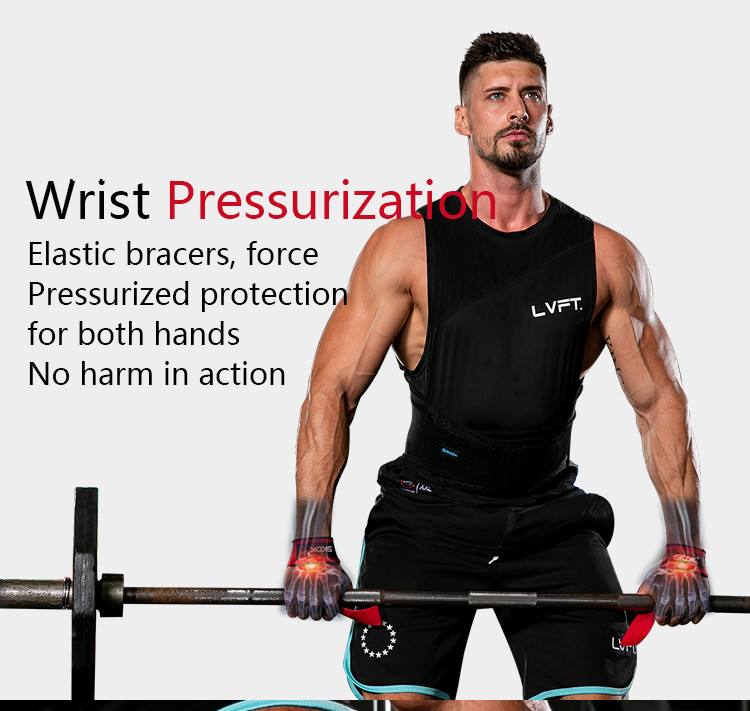 2pcs/Pair Gym Fitness Weight lifting Grip Straps Dumbbell Hand Grips Training Wrist Support Bands