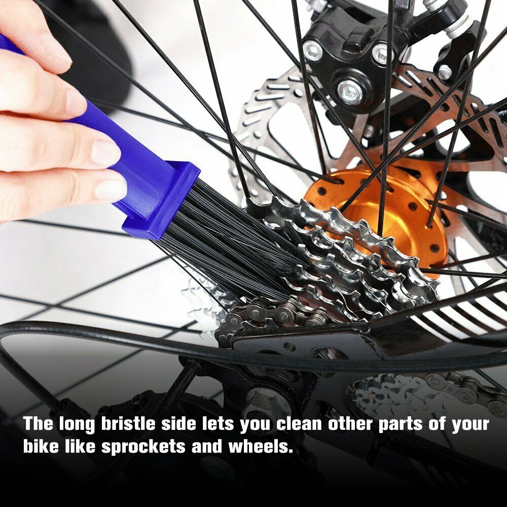 2PCS Motorcycle Cleaning Brush Remover Tool Bicycle Chain Cleaning Brush Gear Grunge Brush Cleaner