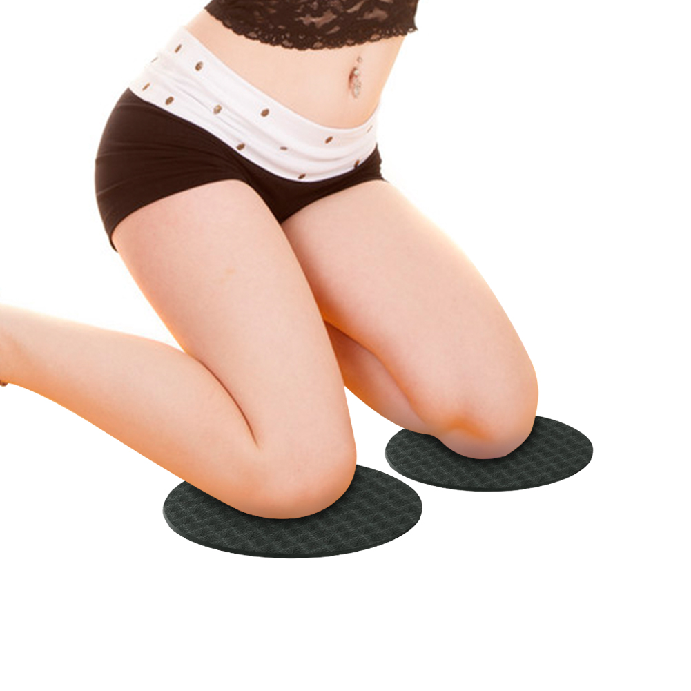 2Pcs Yoga Knee Pad TPE Portable Plank Workout Round Knee Pad Yoga Mats Gym Fitness