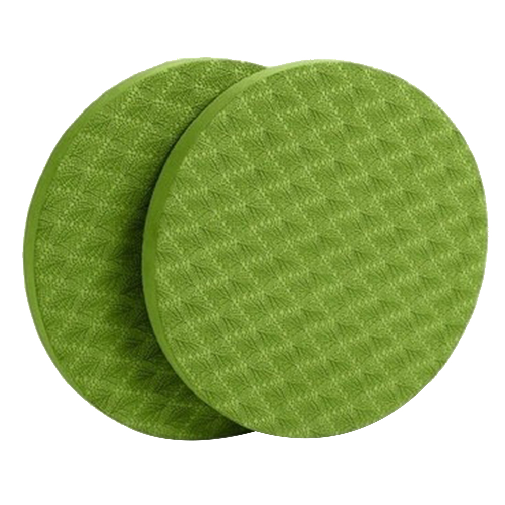 2Pcs Yoga Knee Pad TPE Portable Plank Workout Round Knee Pad Yoga Mats Gym Fitness