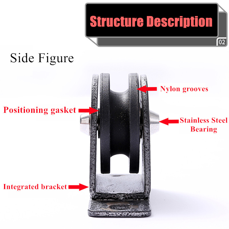 Fitness Bearing Pulley Load for Lifting Workout DIY Equipment Gym Cable Silent Wheel Home Gym Sport