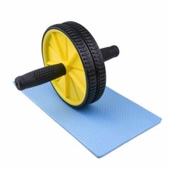 Fitness Abdominal Press Wheel Rollers Crossfit Exercise Equipment for Body Building Fitness Yellow 17.5cm