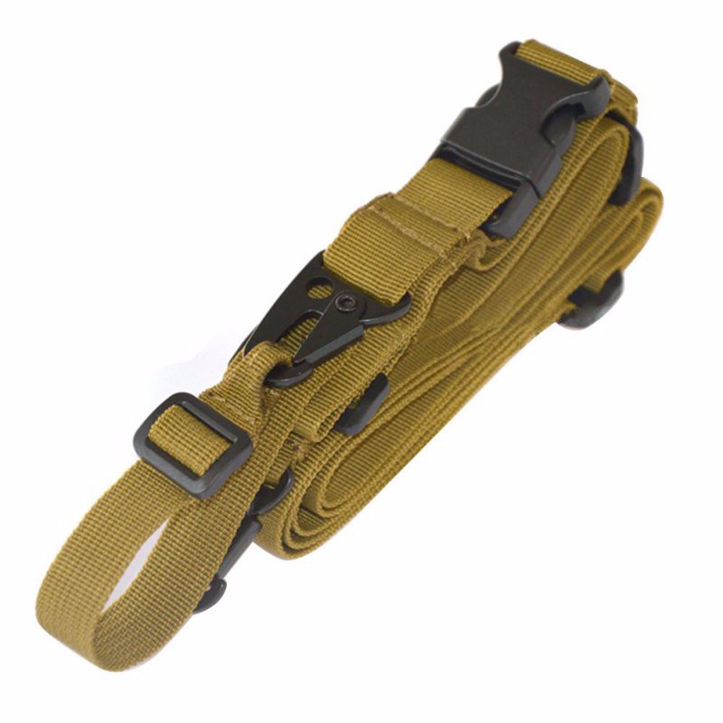 3 Point Rifle Sling Adjustable Durable Tactical Bungee Sling Swivels Airsoft Hunting Gun Strap