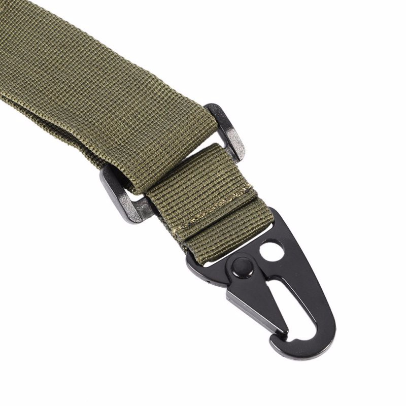3 Point Rifle Sling Adjustable Durable Tactical Bungee Sling Swivels Airsoft Hunting Gun Strap