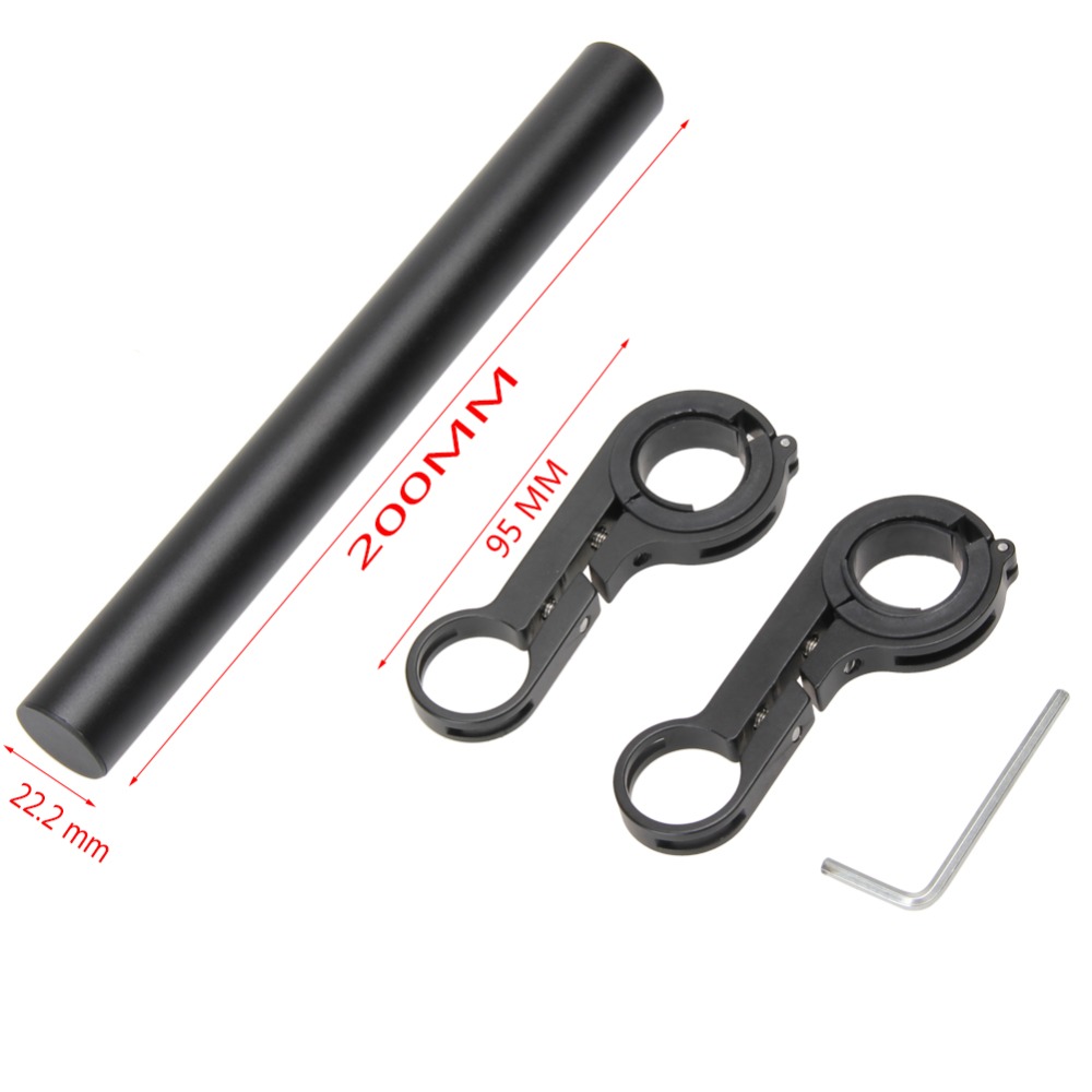 20CM Bicycles Handlebar Extender Mount Mountain Bike Cycling Headlight Bracket Flashlight Holder