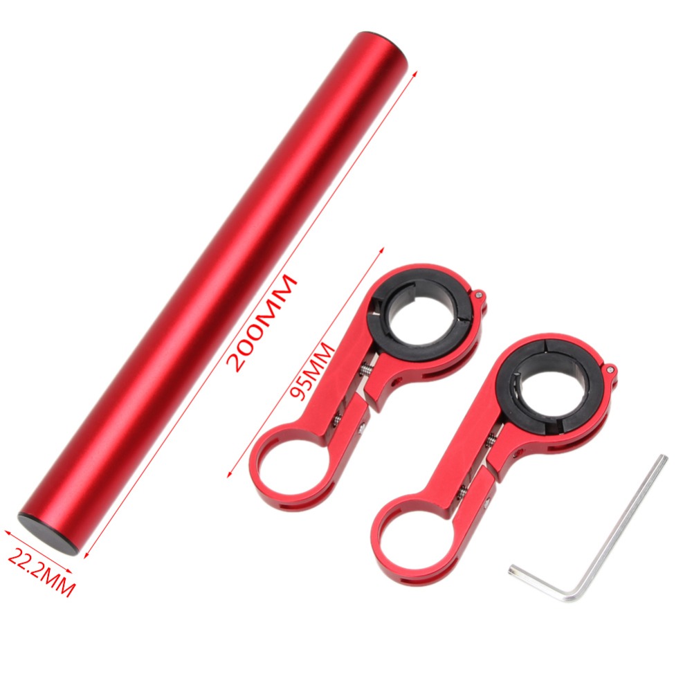 20CM Bicycles Handlebar Extender Mount Mountain Bike Cycling Headlight Bracket Flashlight Holder