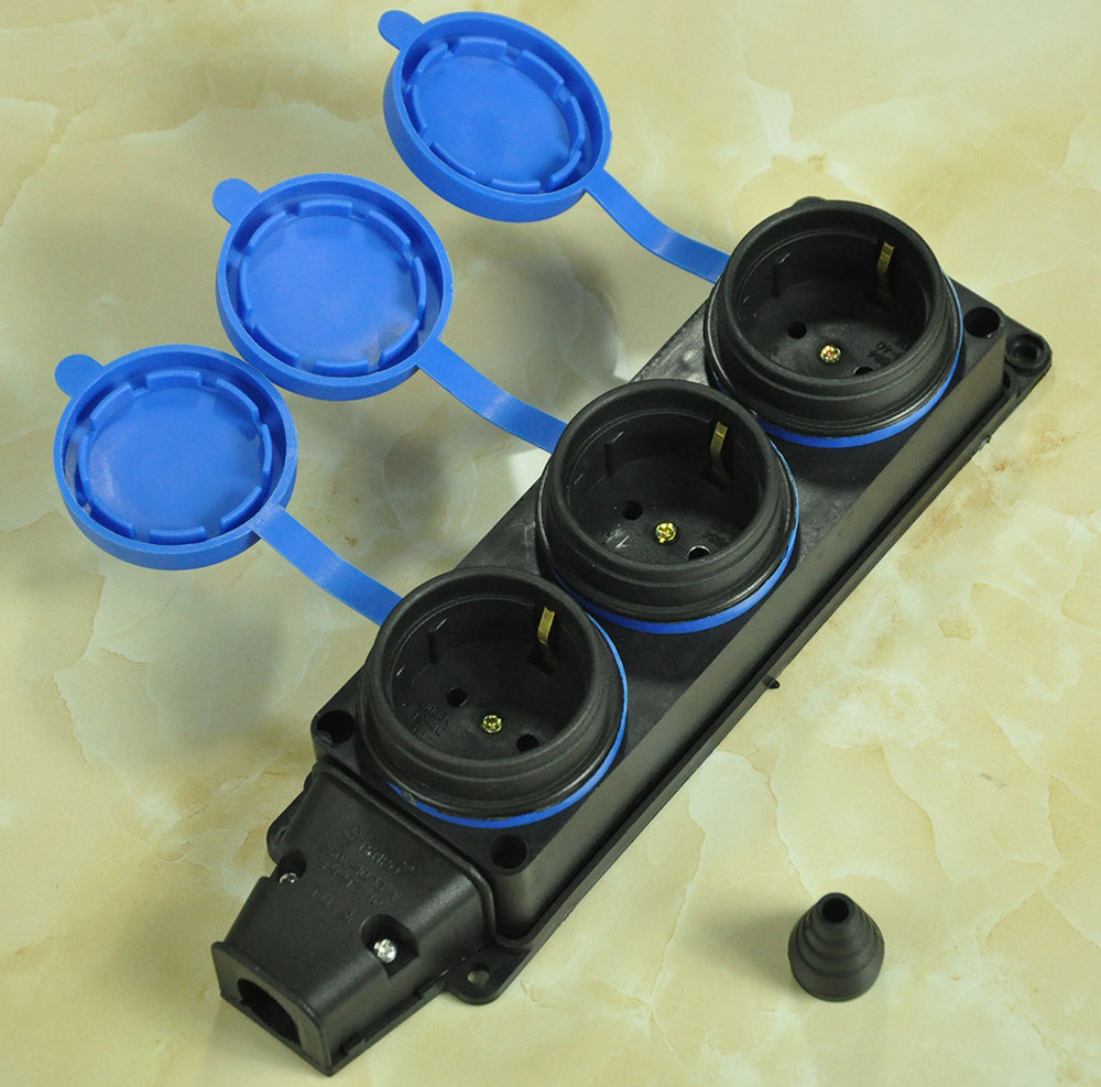 EU 250V 16 AMP 3 PIN Indudtrial Site Plug AC Sockets Male/Female 3600W Waterproof Level