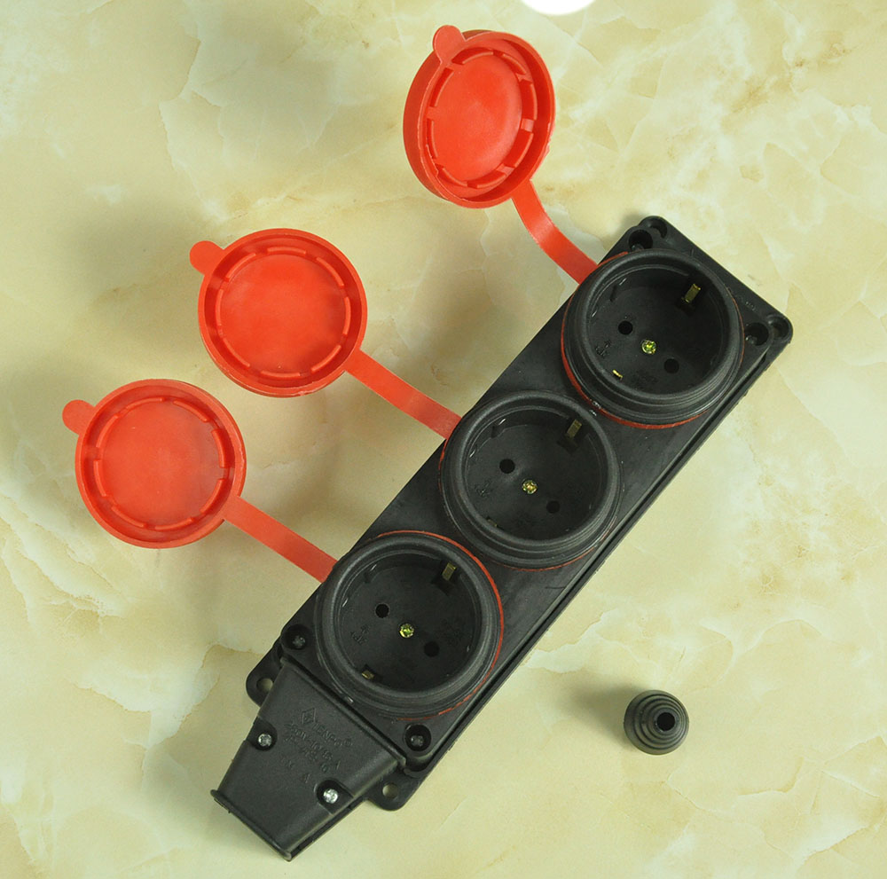 EU 250V 16 AMP 3 PIN Indudtrial Site Plug AC Sockets Male/Female 3600W Waterproof Level