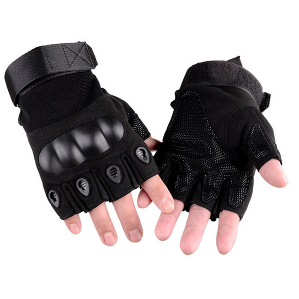Fingerless Gloves Military Army Shooting Paintball Airsoft Motorcross Combat Hard Half Finger Glove