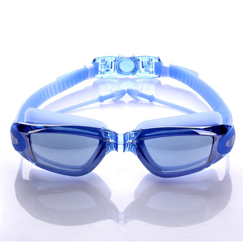 Swimming Goggles Anti-fog UV Swimming Glasses With Earplug for Men Women Water Sports Eyewear
