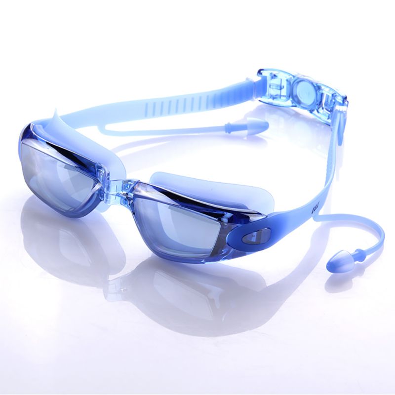 Swimming Goggles Anti-fog UV Swimming Glasses With Earplug for Men Women Water Sports Eyewear
