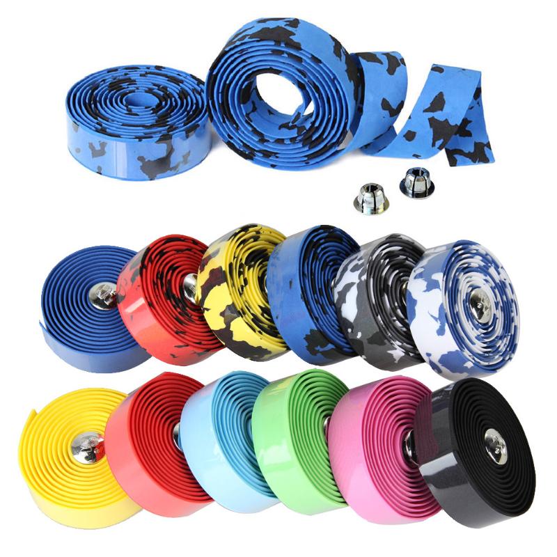 2pcs Bike Handlebar Tape Road Cycling Handle Non-slip Belt Rubber Tape bicycle bikes Handle Belt