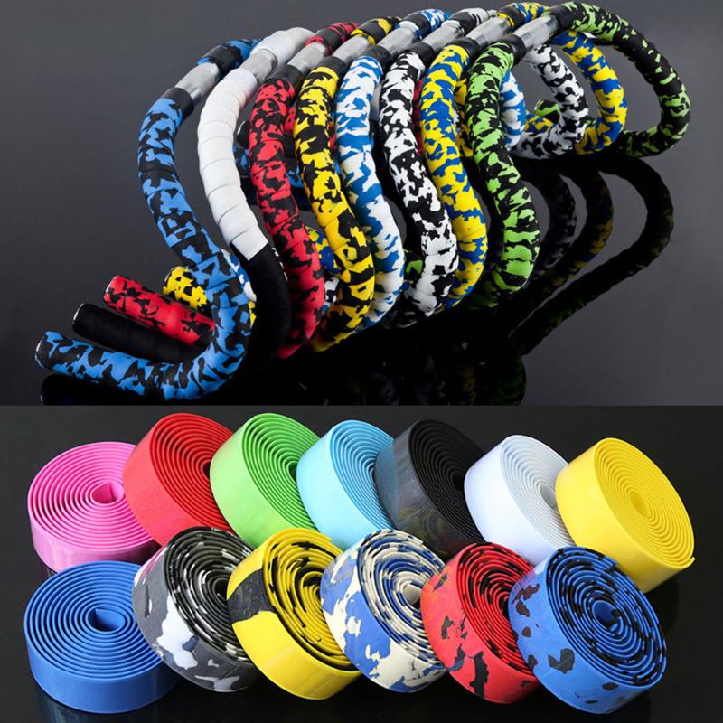2pcs Bike Handlebar Tape Road Cycling Handle Non-slip Belt Rubber Tape bicycle bikes Handle Belt