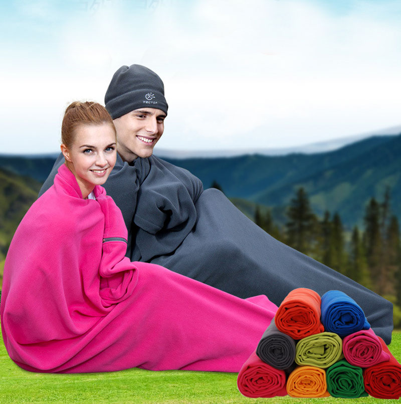 Ultra-light Polar Fleece Sleeping Bag Outdoor Camping Tent Bed Travel Warm Sleeping Bag Liner