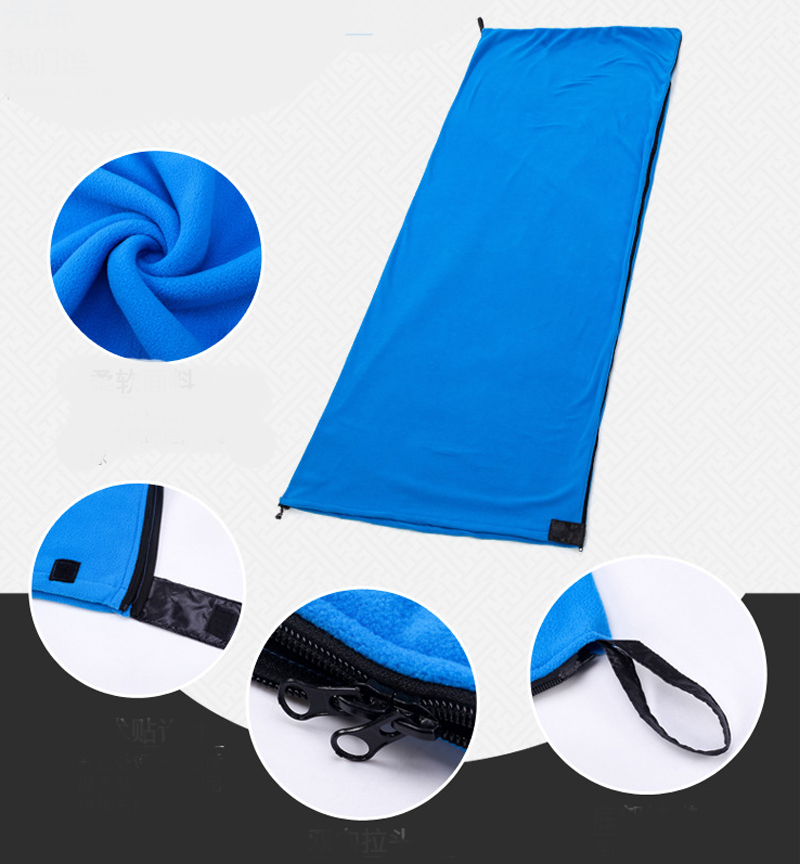Ultra-light Polar Fleece Sleeping Bag Outdoor Camping Tent Bed Travel Warm Sleeping Bag Liner