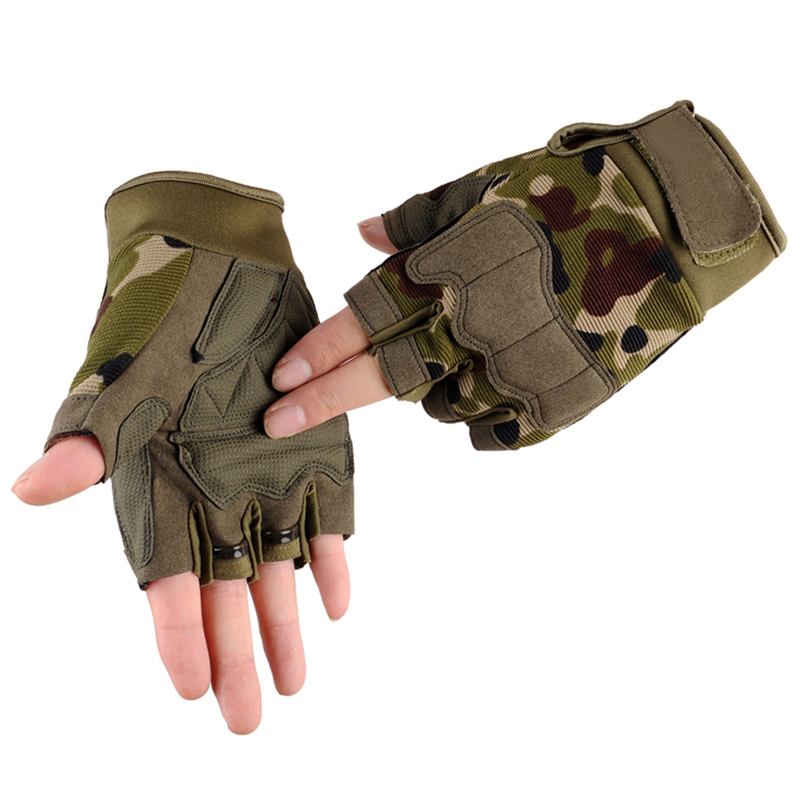 Men's Tactical Sports Fitness Weight Lifting Gym Gloves Training Fitness bodybuilding Workout Wrist Wrap Exercise Glove for Men