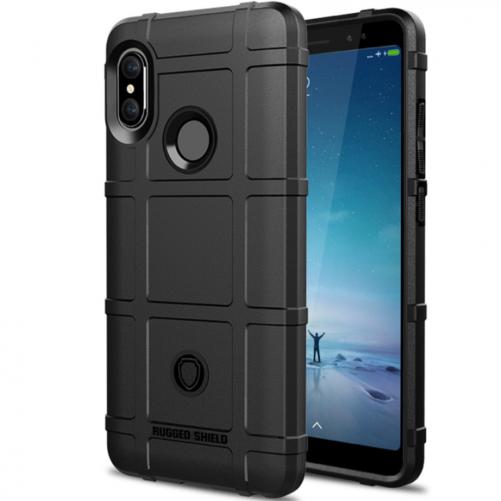 Redmi Note 5 Pro Case Rugged Silicone Heavy Duty Armor Shock-Proof Protective Case Cover