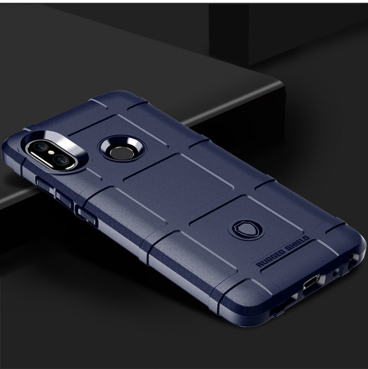 Redmi Note 5 Pro Case Rugged Silicone Heavy Duty Armor Shock-Proof Protective Case Cover