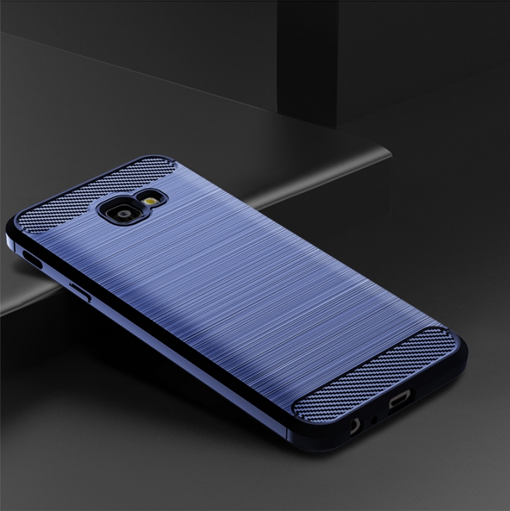 Samsung Galaxy J6 Prime J6 Plus Case Rugged Armor Carbon Fiber Soft TPU Shockproof Protective Case