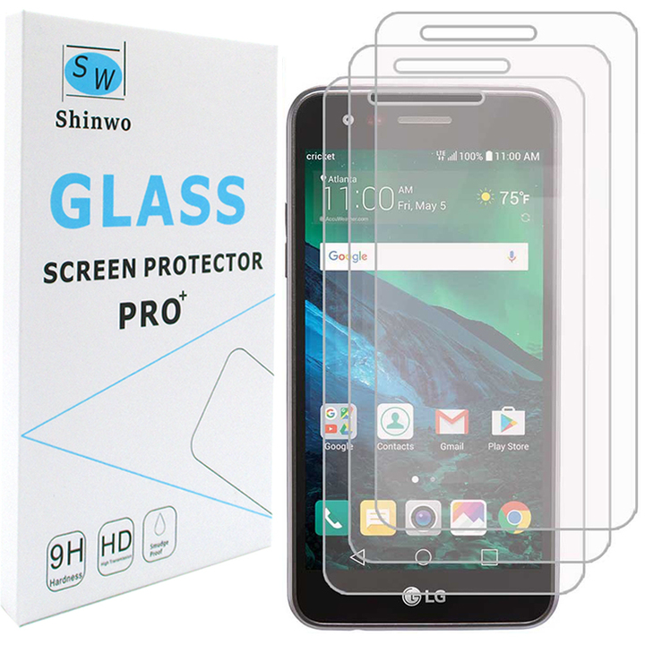 [3-Pack]-Shinwo LG Risio 2 Smartphone [Tempered Glass] Screen Protector