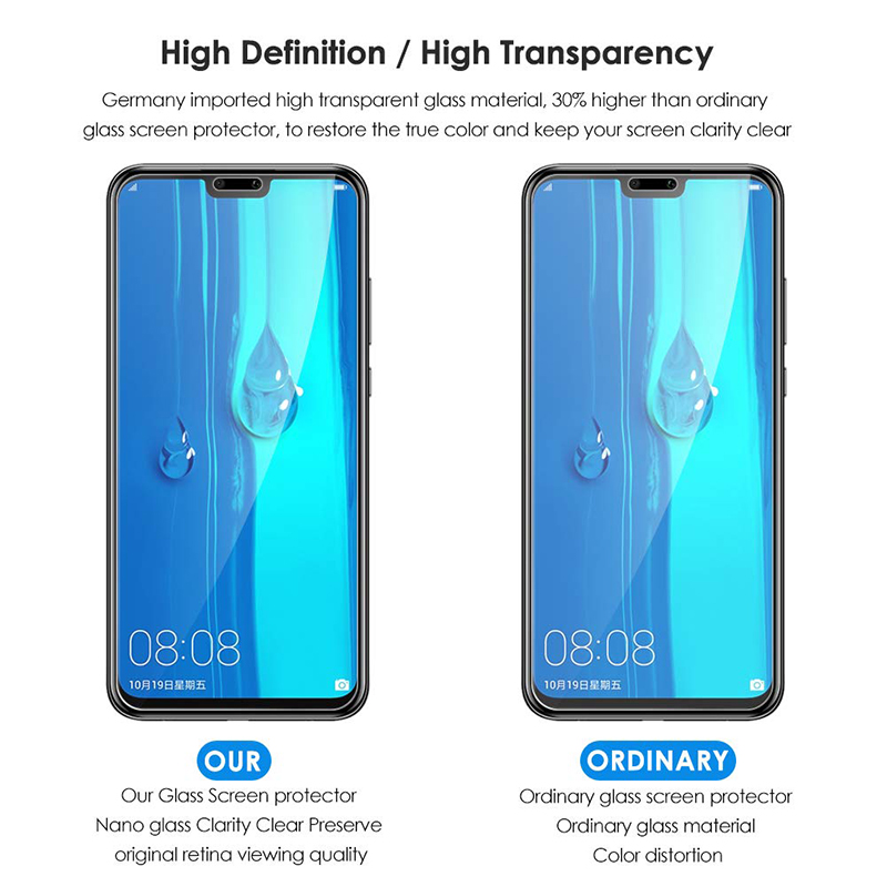 Hot Sale Shinwo [1-Pack] Huawei Y9 2019 Phone Case + Y9 2019 [Tempered Glass] Screen Protector