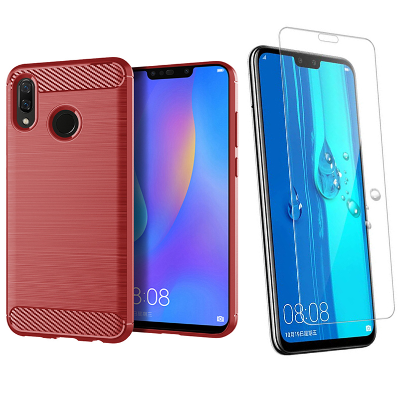 Hot Sale Shinwo [1-Pack] Huawei Y9 2019 Phone Case + Y9 2019 [Tempered Glass] Screen Protector