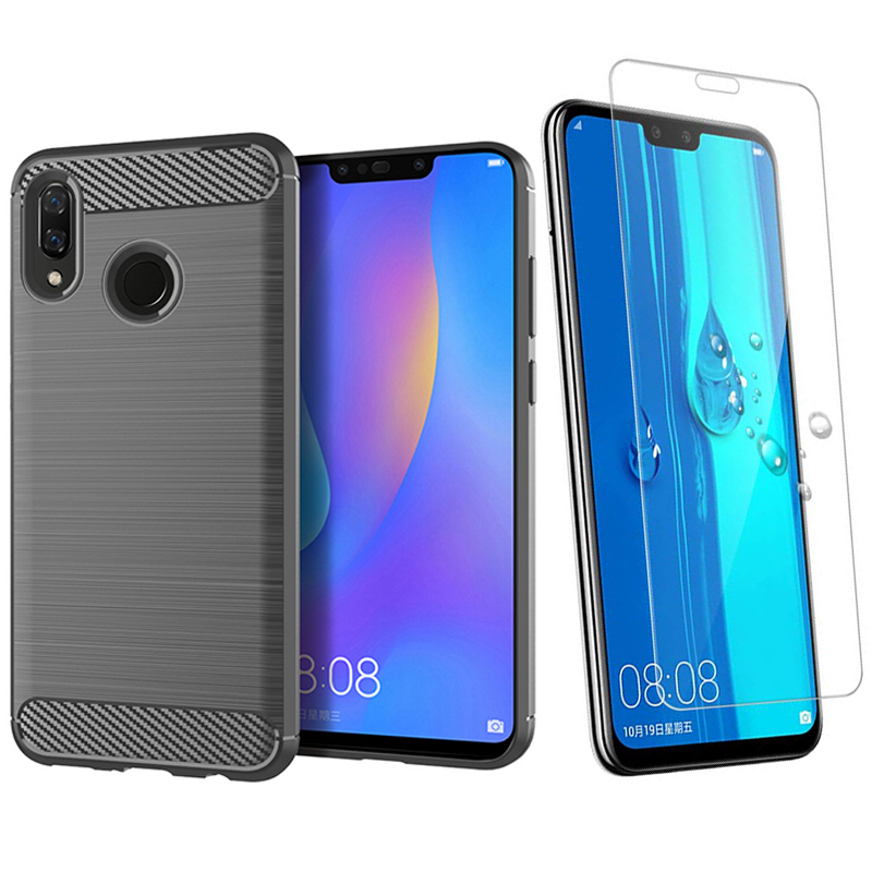Hot Sale Shinwo [1-Pack] Huawei Y9 2019 Phone Case + Y9 2019 [Tempered Glass] Screen Protector