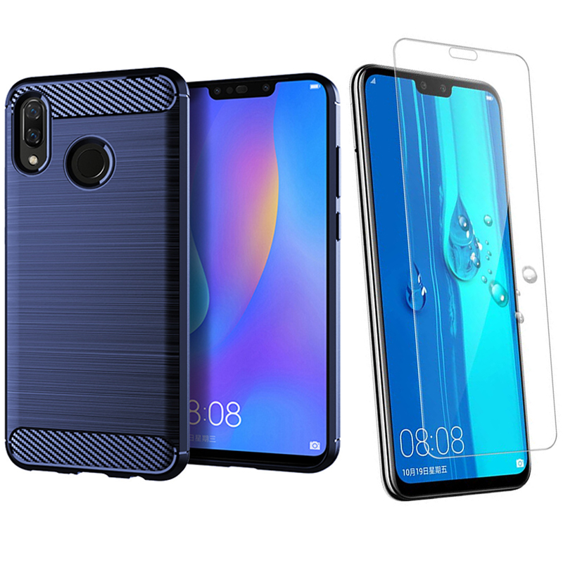 Hot Sale Shinwo [1-Pack] Huawei Y9 2019 Phone Case + Y9 2019 [Tempered Glass] Screen Protector