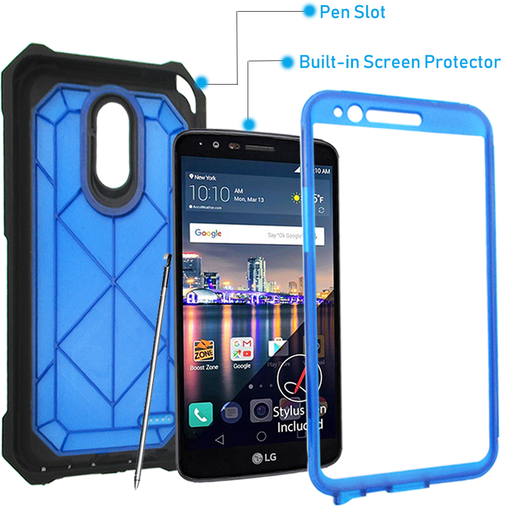 Phone Case for LG Stylo 3 PC+TPU Full-Body Heavy Duty [Drop-Protection] Protective Case